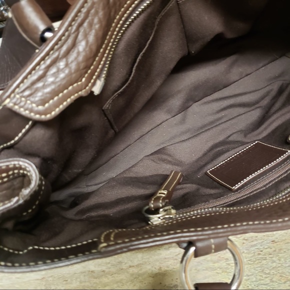 Coach Soho Brown Pebble Grain Leather Satchel H0693-02764 - Picture 8 of 10